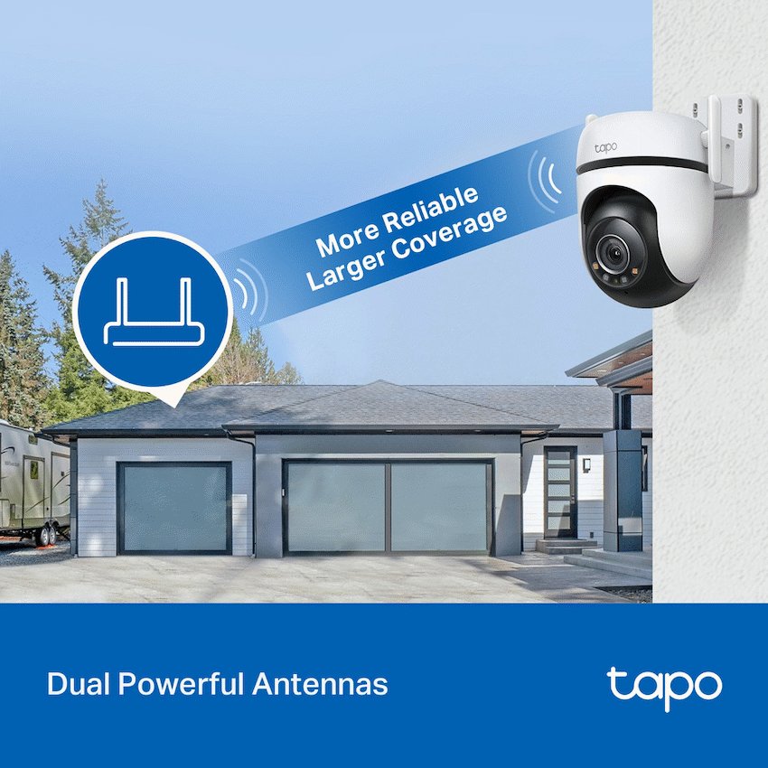TP-Link Tapo C520WS 4MP 2K QHD Outdoor Pan/Tilt Security Wi-Fi Camera - Image 6