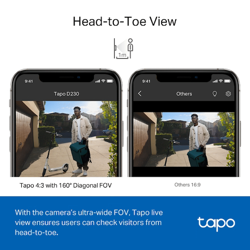 TP-Link Tapo D230S1 5MP 2K Smart Battery Video Doorbell 180 Days - Image 6
