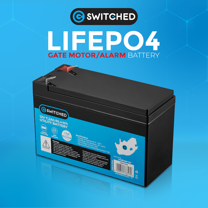 Switched LiFePO4 Gate Motor/Alarm Battery - Image 6