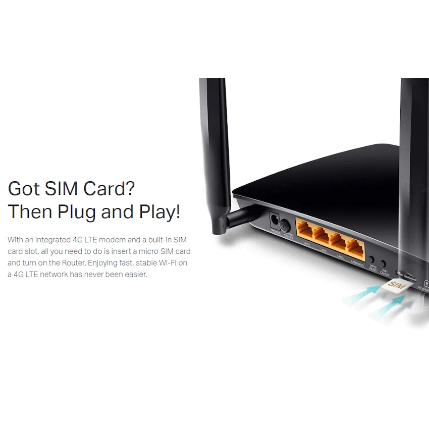 TP-Link TL-MR6400 300Mbps Wireless N 4G LTE Router - Image 6