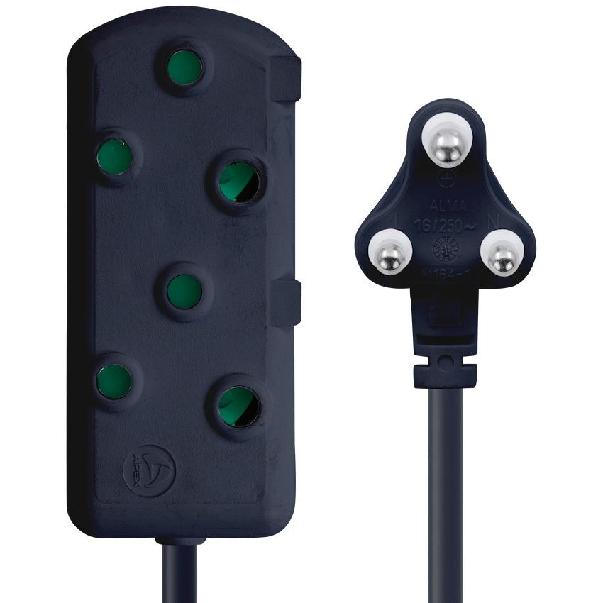 Switched Light Duty Side by Side (SBS) Extension Leads 20M - BK - Image 7