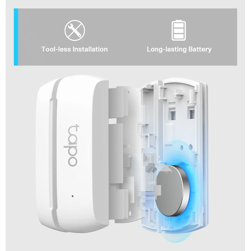 TP-Link Tapo T110 Smart 868mhz Door/Window Sensor with CR2032 Battery - Image 7