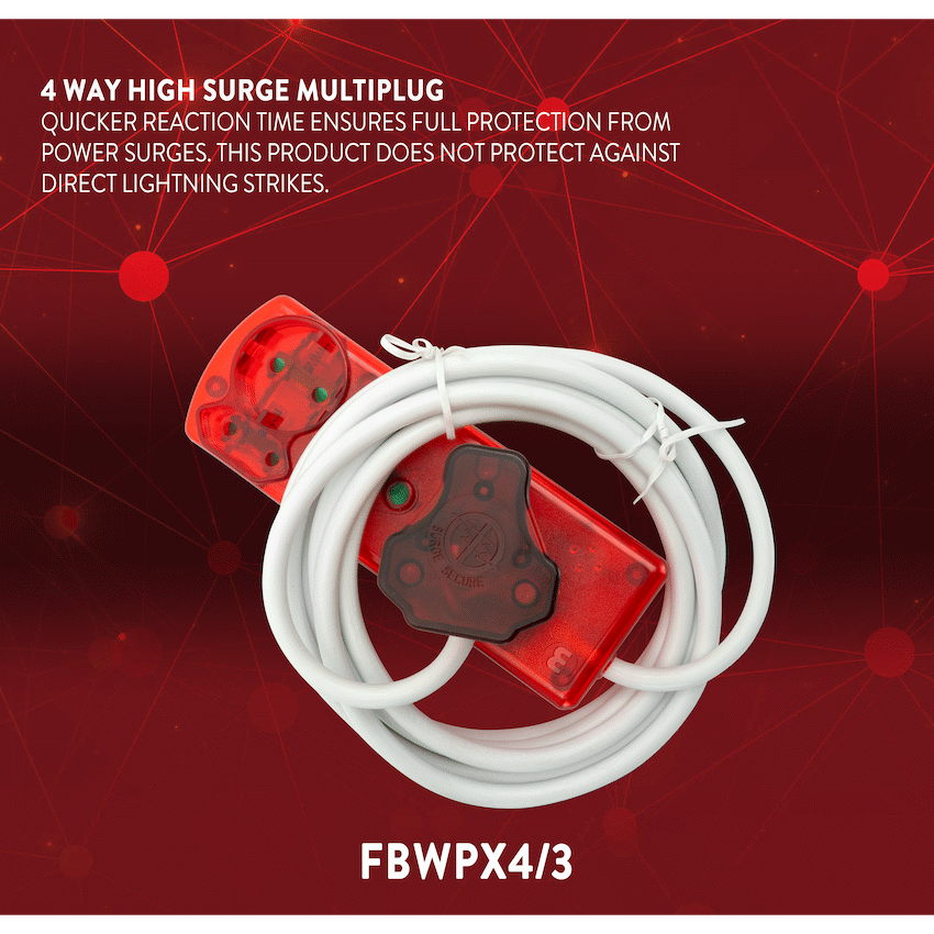 Ellies 4 Way High Surge Extension Lead - 3M - Image 7