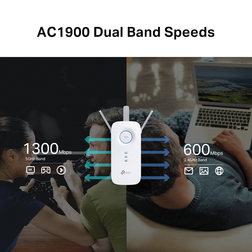 TP-Link RE550 AC1900 MU-MIMO Wi-Fi Range Extender - Image 7
