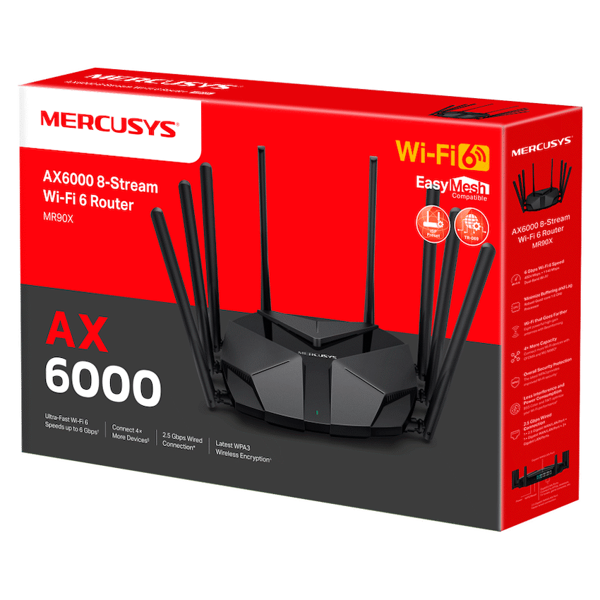 TP-Link Mercusys MR90X AX6000 8-Stream Wi-Fi 6 Router - Image 8