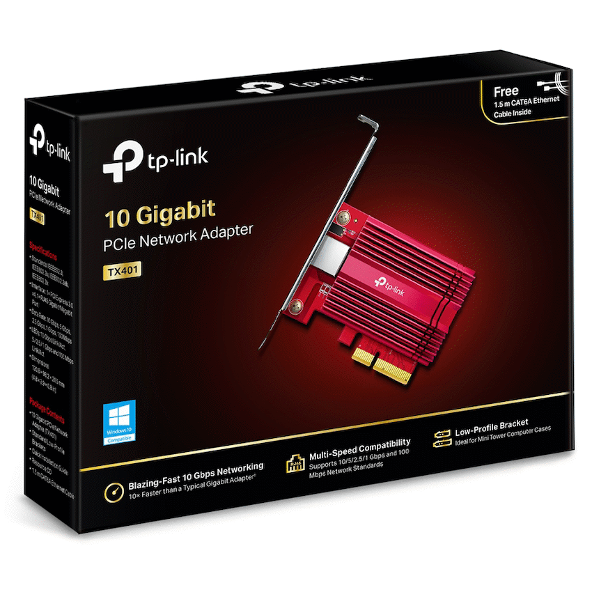 TP-Link TX401 10 Gigabit PCIe Network Adapter - Image 8