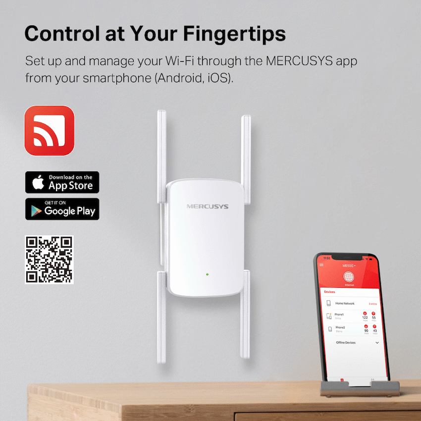 TP-Link Mercusys ME50G AC1900 Wi-Fi Range Extender - Image 9