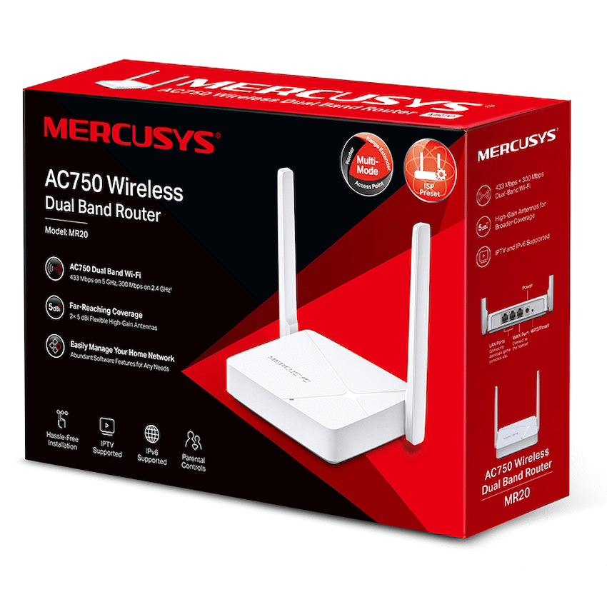 TP-Link Mercusys MR20 AC750 Wireless Dual Band Router - Image 9