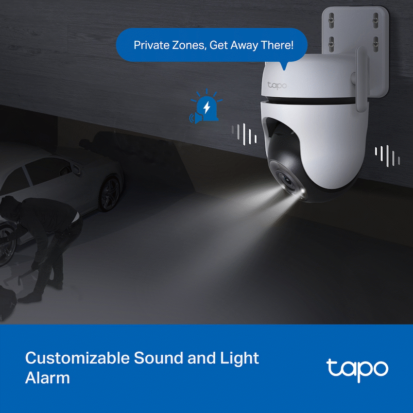 TP-Link Tapo C520WS 4MP 2K QHD Outdoor Pan/Tilt Security Wi-Fi Camera - Image 9