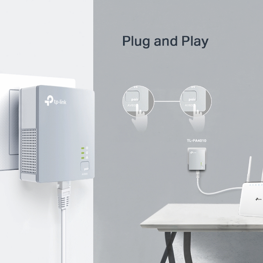 TP-Link PA4010-KIT AV500 Powerline Wi-Fi Kit - Image 5