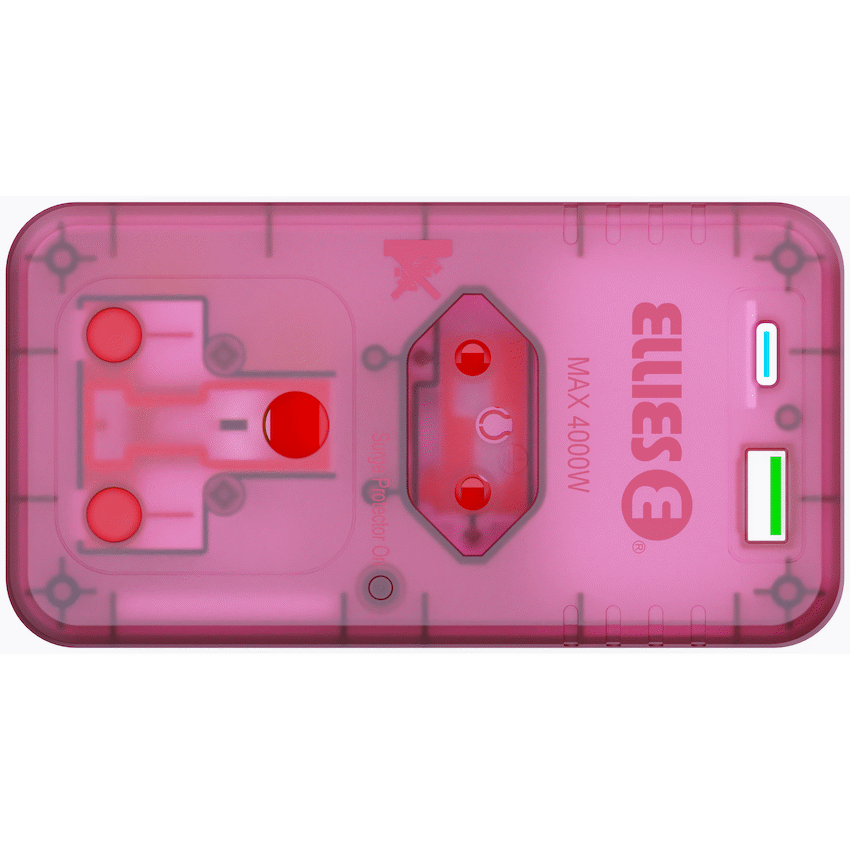 Ellies 2 Way High Surge Adaptor with PD20W USB-C + USB - RD - Image 6