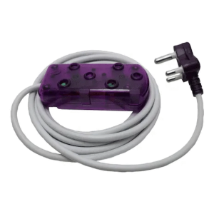 Ellies 2 Way Light Duty Coloured Extension Lead -3M