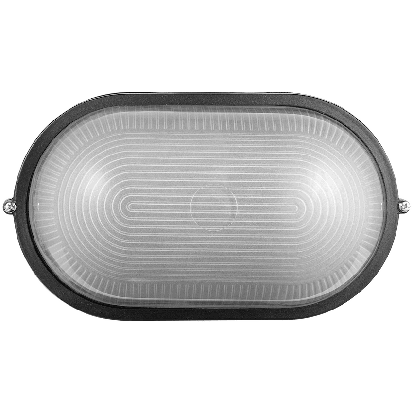 Ellies Illume Series - AC Oval Bulkhead - Aluminium + Glass - E27 Base - BK - Image 10