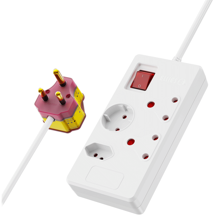Ellies 4 way High Surge Multiplug 0.5M - WT - Image 4