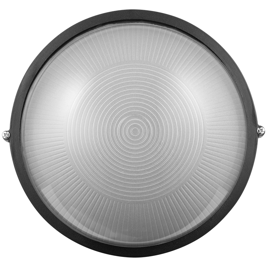 Ellies Illume Series - AC Round Bulkhead - Aluminium + Glass - E27 Base -BK - Image 4