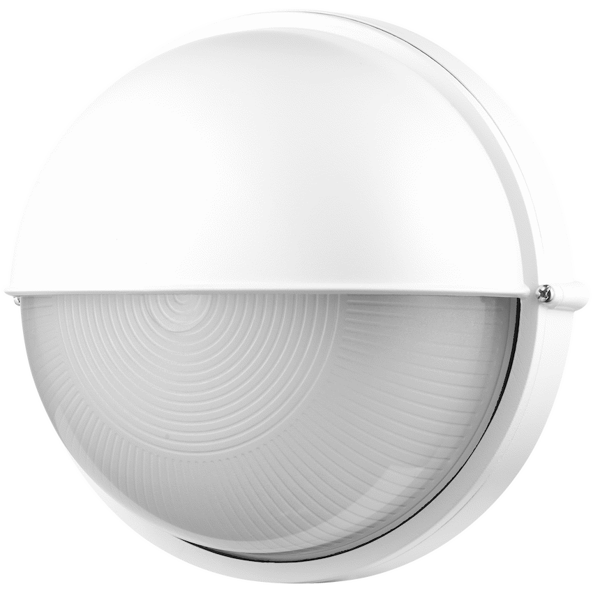 Ellies Arc Series - AC Round Bulkhead - Aluminium + Glass - E27 Base -WT - Image 8