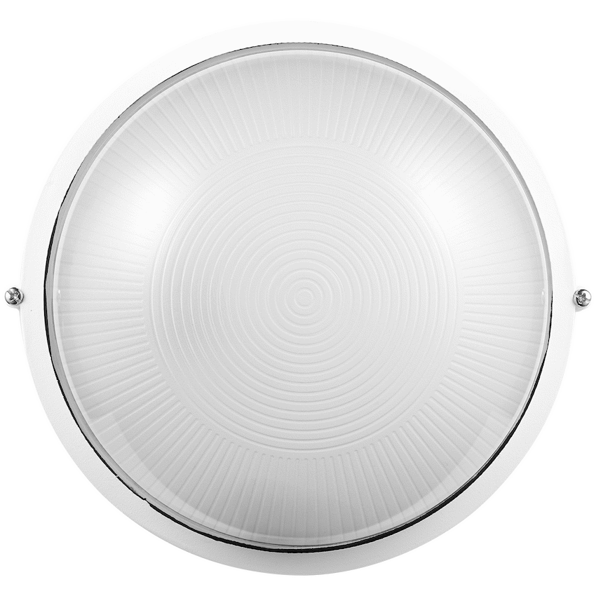 Ellies Illume Series - AC Round Bulkhead - Aluminium + Glass - E27 Base -WT - Image 9