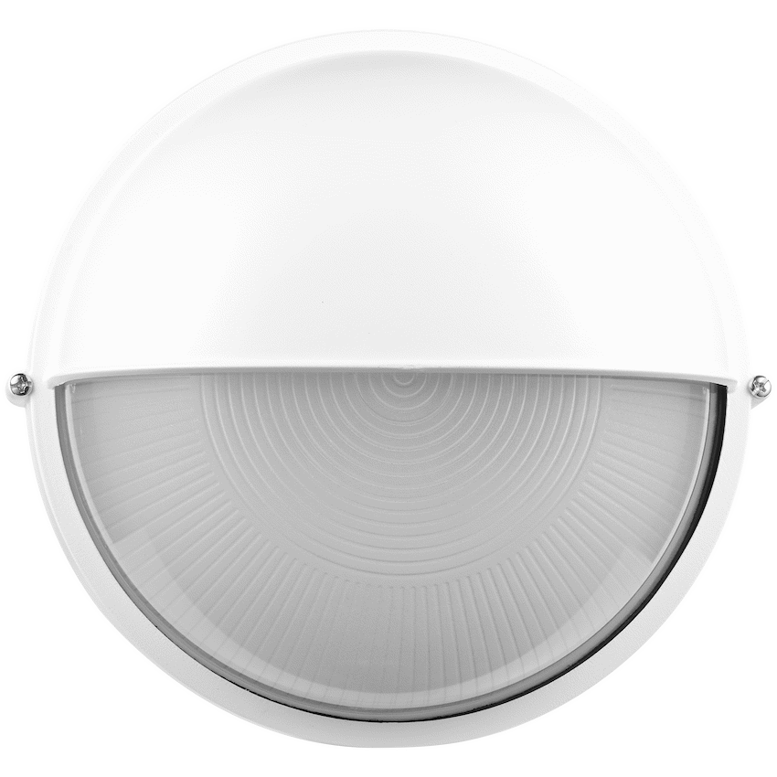 Ellies Arc Series - AC Round Bulkhead - Aluminium + Glass - E27 Base -WT - Image 9